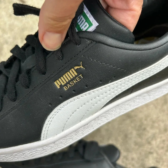 Puma Basket Classic 21Jr Black & White, size 37 (youth  size 5) - Picture 9 of 10